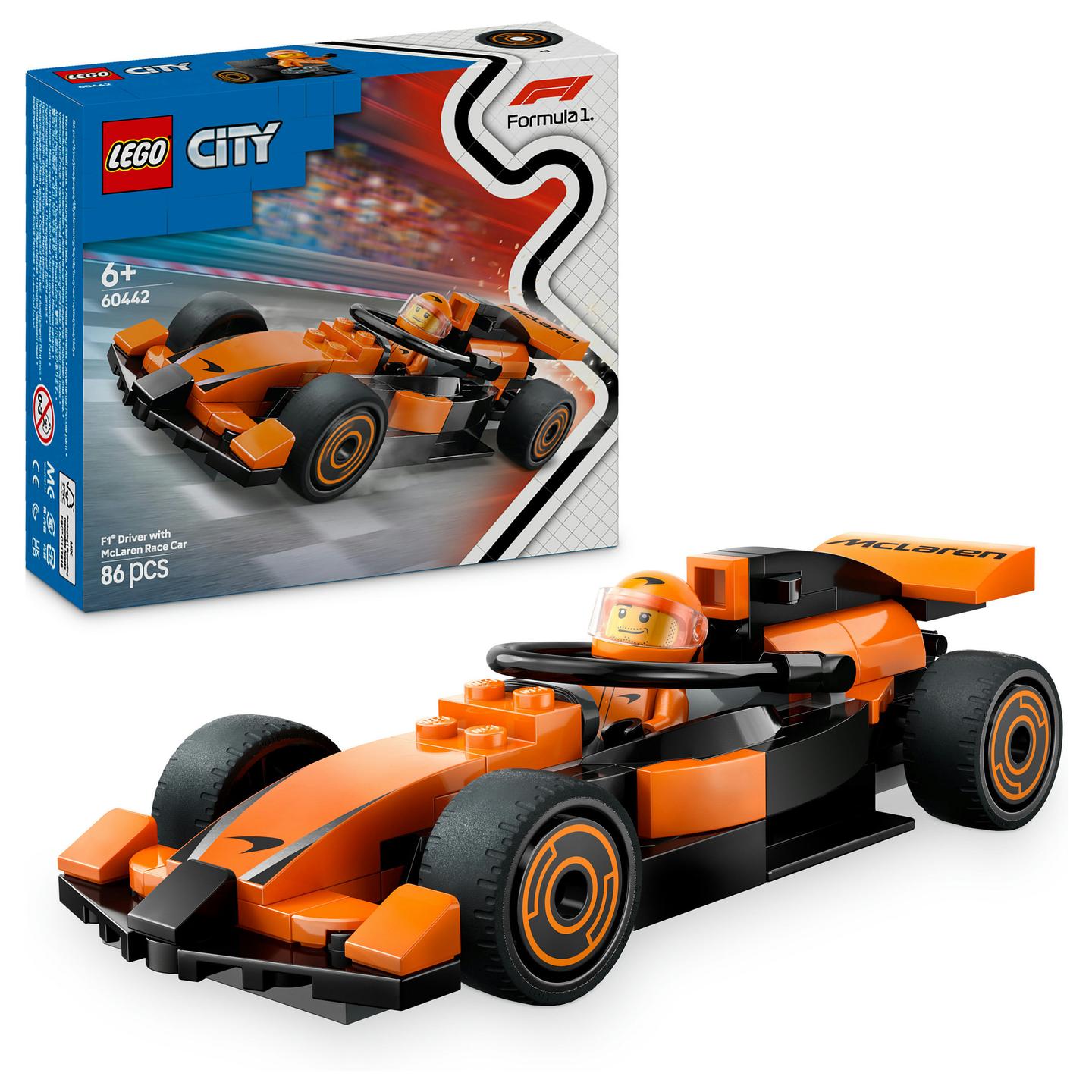 LEGO City F1 Driver with McLaren Race Car 60442 - 12
