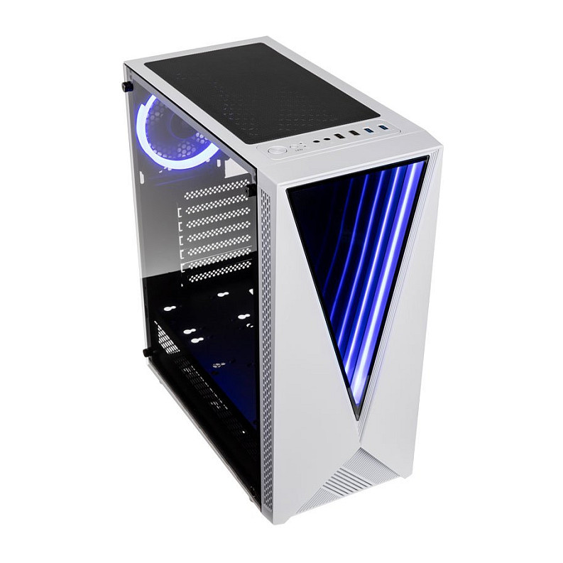 Kasë PC Kolink VOID RGB / Midi Tower / ATX / 1x 120mm ARGB Fan / Tempered Glass - Bardhë - 2