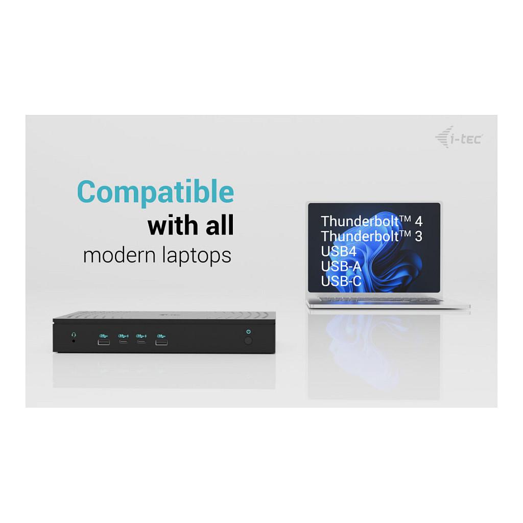 Docking Station i-tec CA5MONITORDOCKPD, 5x Monitor, 4K/60Hz, 2x HDMI, 2x DisplayPort, PD 100W, USB, 2.5GbE LAN - Zezë - 5