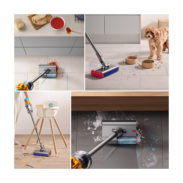 Fshesë me Vakum Dyson V12 Submarine – Nikeli/Verdhë - 3