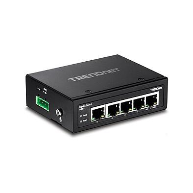 Switch Industrial TRENDnet TI-G50, 5x Gigabit Ethernet RJ45, 10Gbps, IP50, DIN-Rail - Zezë - 2