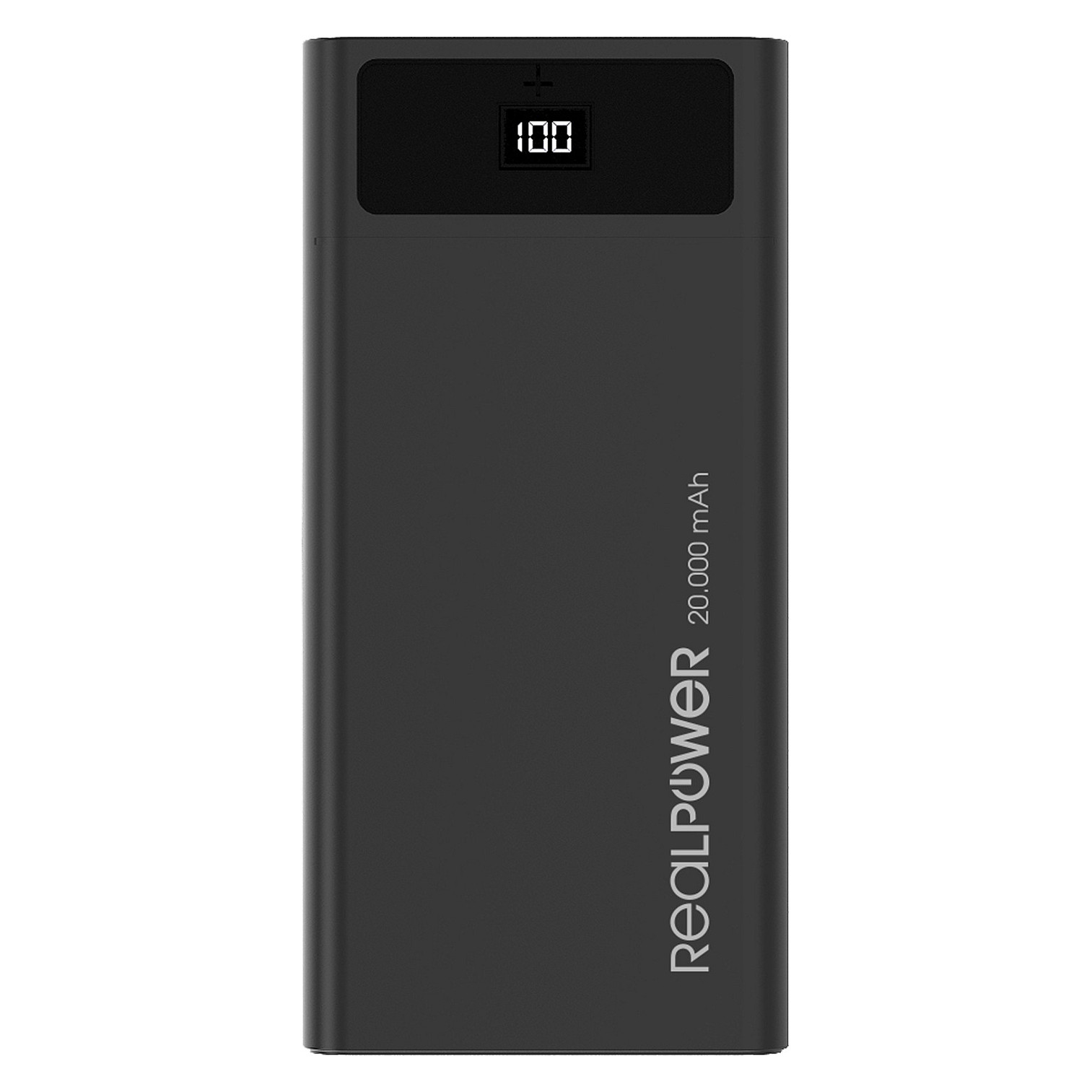 Powerbank RealPower PB-20k PD / 20000mAh / 18W / 2x USB-A + USB-C / Ekran â ZezĂ« - 3