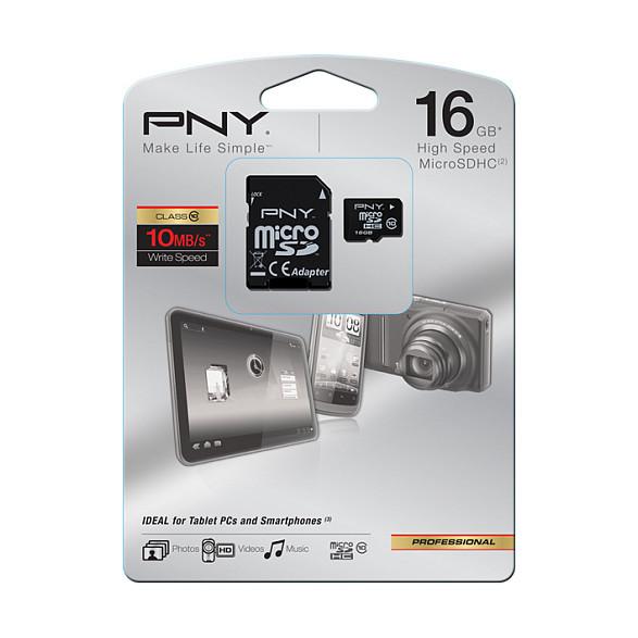 Kartë Memorie MicroSDHC PNY HP mi210, 16GB, UHS-I, U1, Class 10 - Zezë - 2
