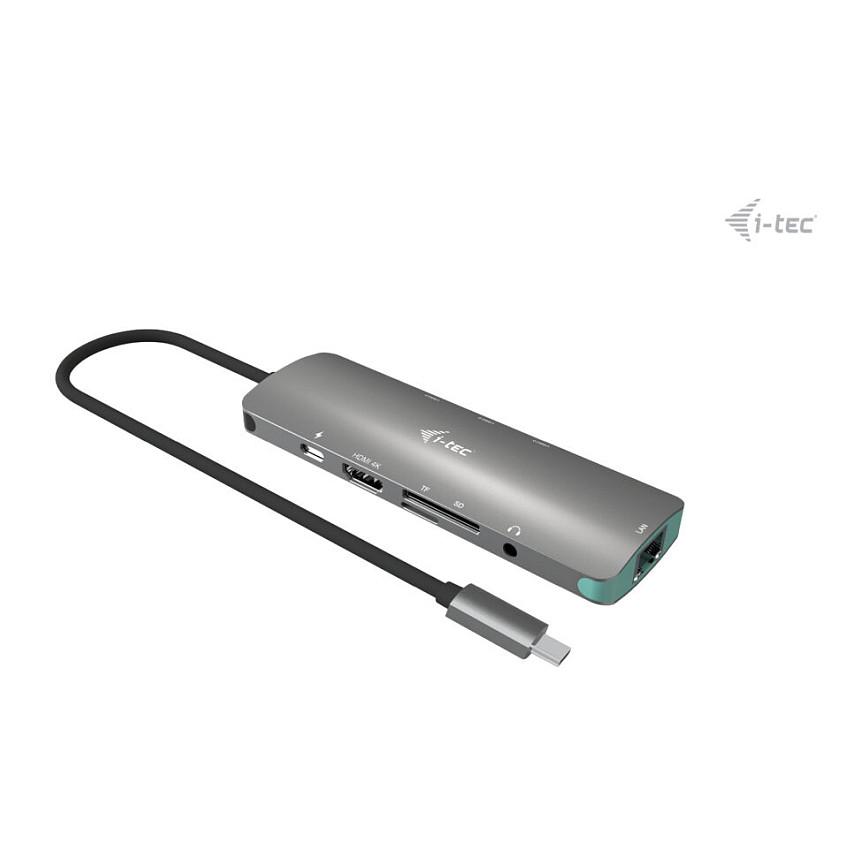 Docking Station i-tec C31NANOLANPD100, USB-C, HDMI 4K 60Hz, 3x USB-A, Gigabit Ethernet, Power Delivery 100W - Gri - 3