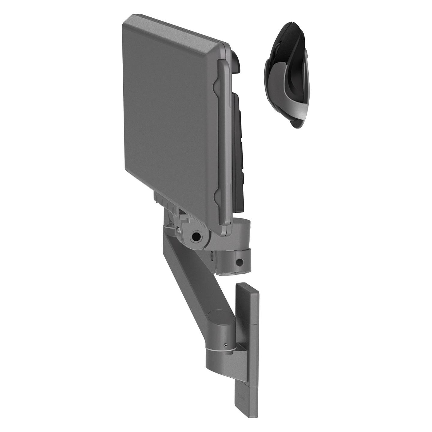Mbajtëse për Monitor Ergotron LX Pro, për Tastierë dhe Maus, deri 2.3kg - Hiri - 7