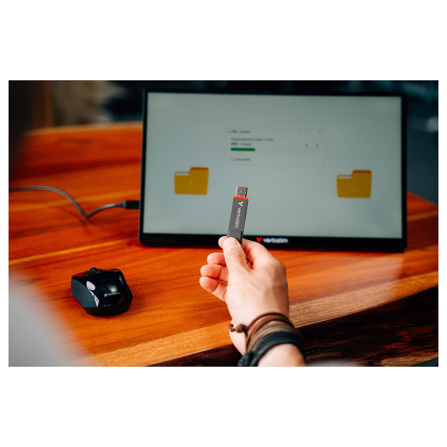 USB Flash Drive Verbatim Dual QuickStick 32042, 512GB, USB 3.2 Gen 1, USB-A + USB-C, 510MB/s Read, 460MB/s Write - Hiri - 4