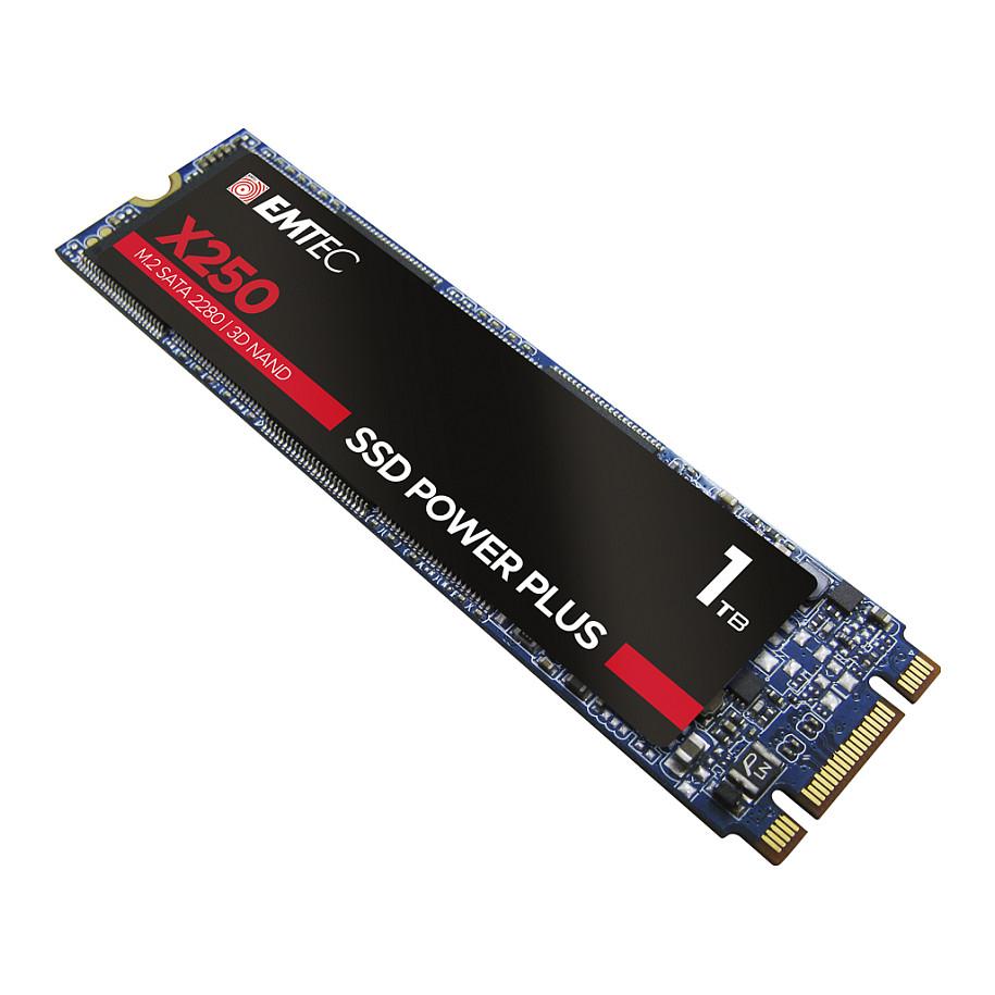 SSD e Brendshme EMTEC X250, 1TB, M.2 2280, SATA III, 520MB/s Read, 500MB/s Write - 2