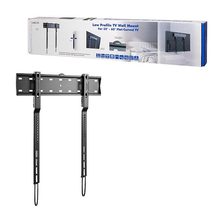 Mbajtëse Muri për TV LogiLink BP0116, 32"-65", fikse, VESA 200 × 200 deri 400 × 300mm, deri 40kg - Zezë - 7