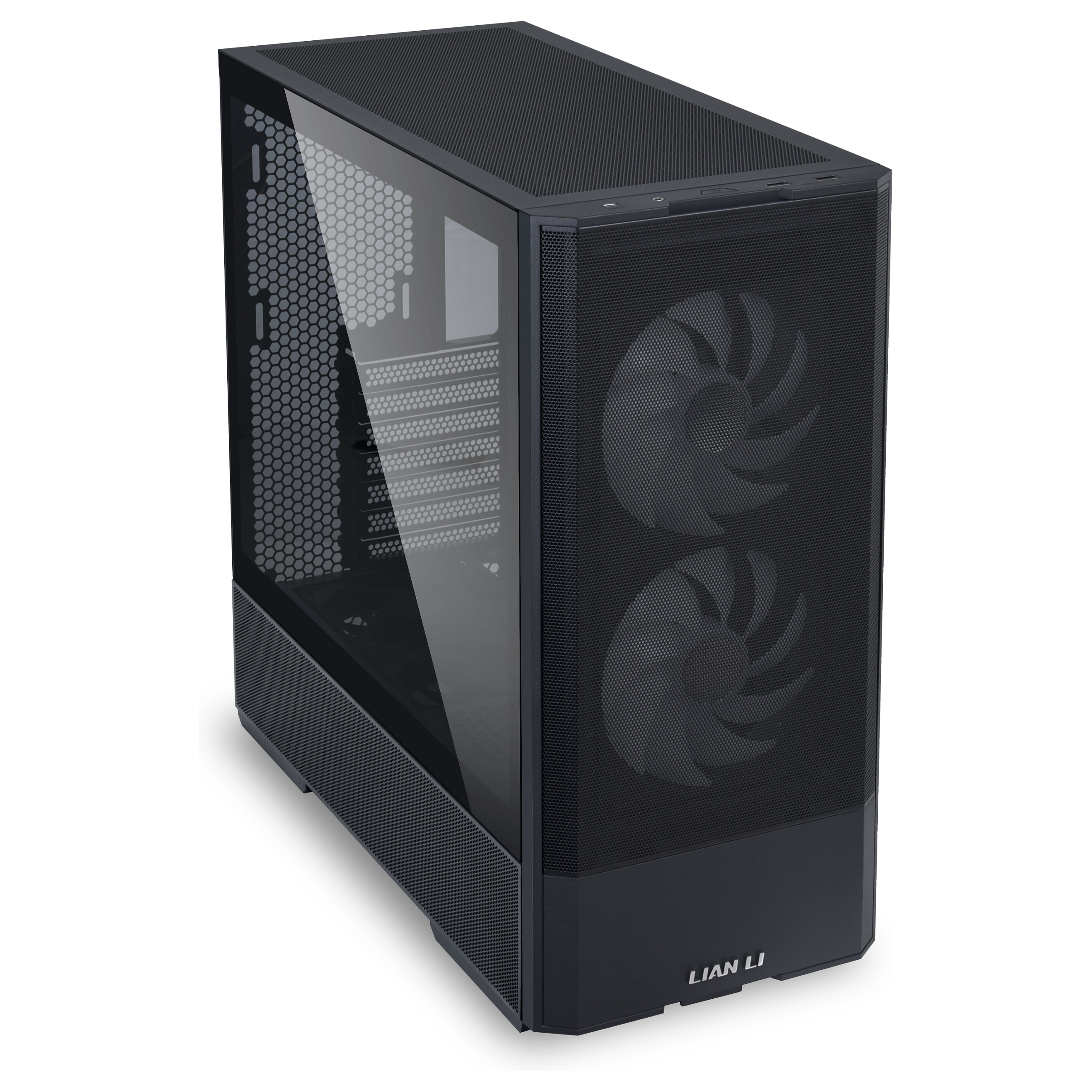 Kasë Lian Li LANCOOL 207 / Midi Tower / ATX / 2x 140mm ARGB + 2x 120mm PWM Fan / Tempered Glass - Zezë - 9