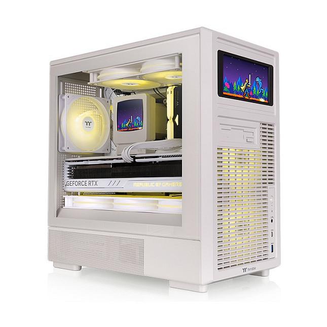 Ftohës për Procesor Thermaltake Retro 240 Ultra ARGB Sync / 240mm / 2x 120mm / 2500RPM / 85.29 CFM / 3.86mm-H2O / LCD 3.7" - Bezhe - 6