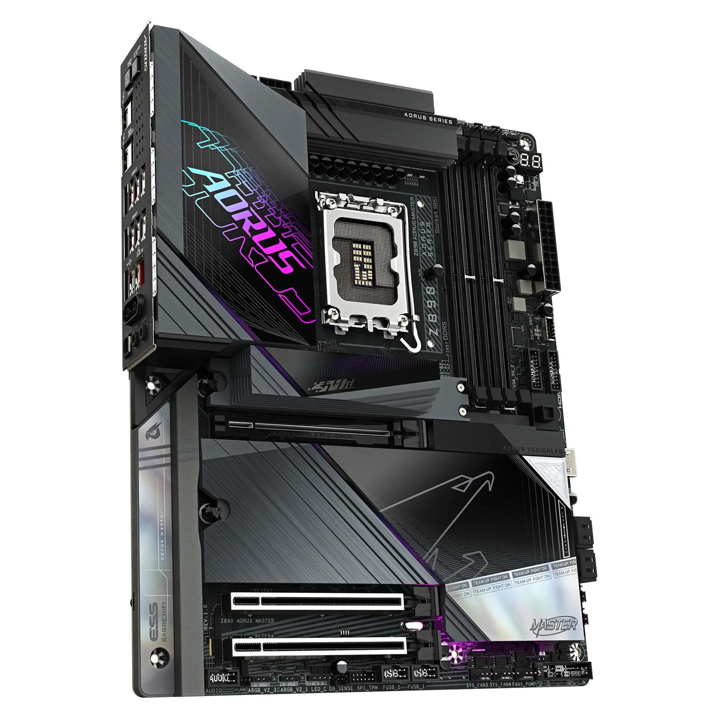 Pllakë Amë MB Intel GIGABYTE Z890 AORUS MASTER, LGA1851, Z890, ATX, DDR5, WiFi 7, 10GbE - 3