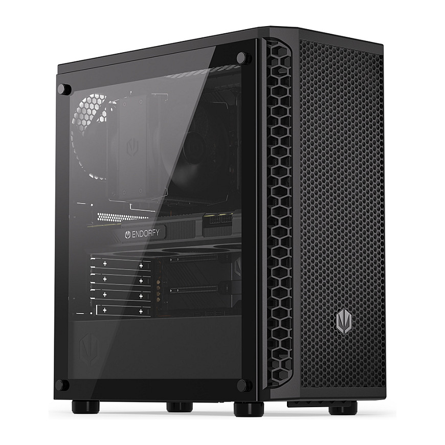 Kasë PC ENDORFY Signum 300 Air / Tower / ATX / 3x 120mm + 1x 120mm Fan / Tempered Glass - Zezë