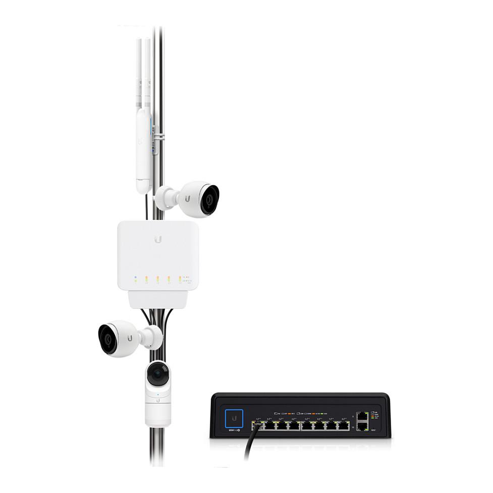 Switch Ubiquiti UniFi USW-Flex, 5x Gigabit Ethernet, 4x PoE+, Switching Capacity 10Gbps, Layer 2 Managed, Indoor/Outdoor - Bardhë - 2