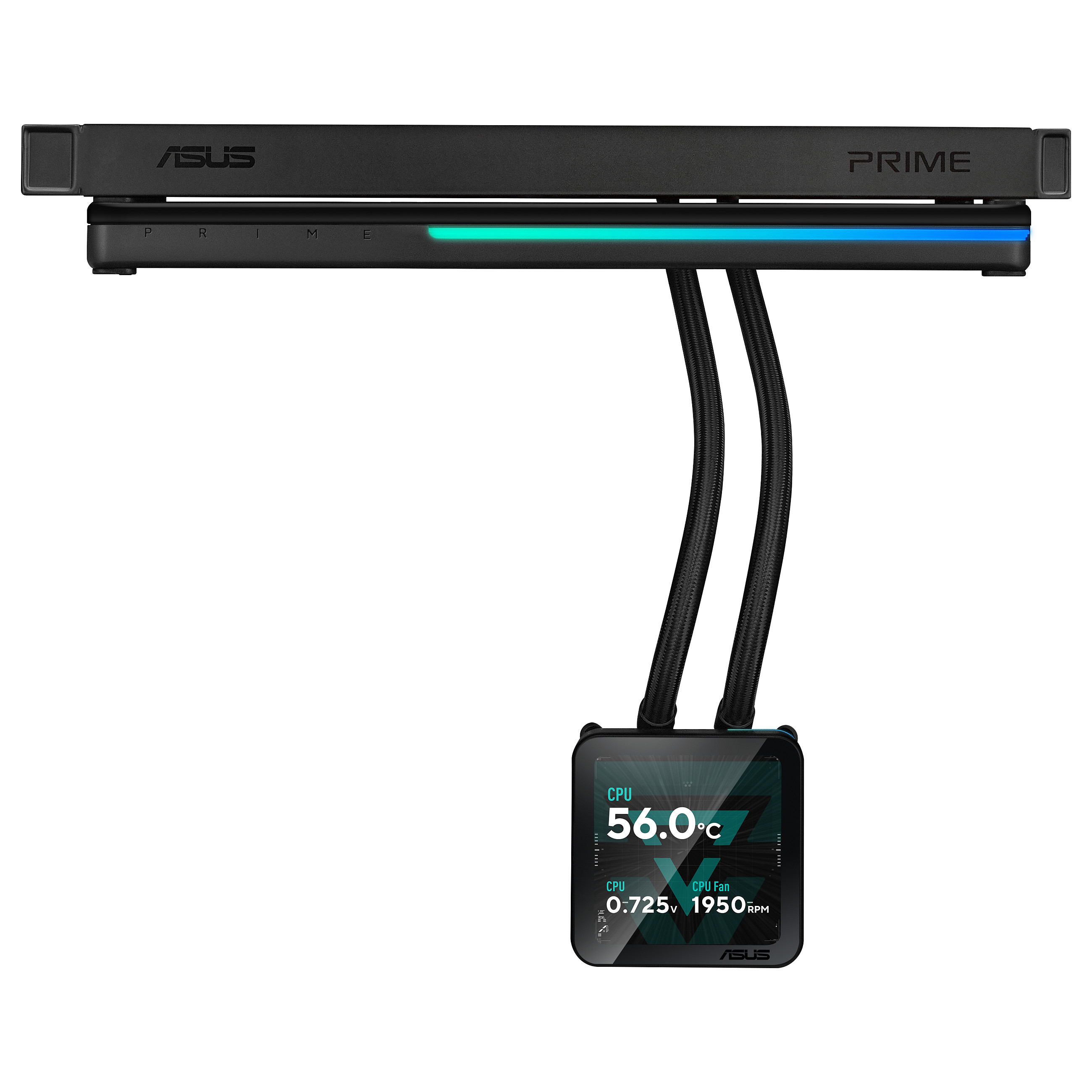 Ftohës për Procesor ASUS Prime SLC II 360 ARGB LCD / AIO / 360mm / 3×120mm PWM Fan / ARGB / 3.95" IPS LCD / AM4/AM5 / LGA1700/1851 – Zezë - 10