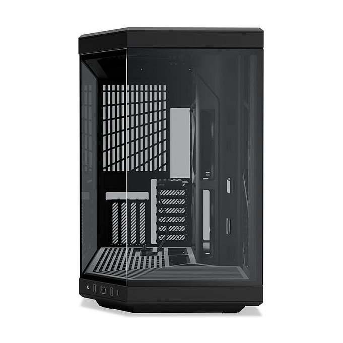 Kasë PC HYTE Y70 / Mid Tower / ATX / 3x 120mm + 2x 140mm Fan Support / Tempered Glass / PCIe 4.0 Riser - Zezë - 2