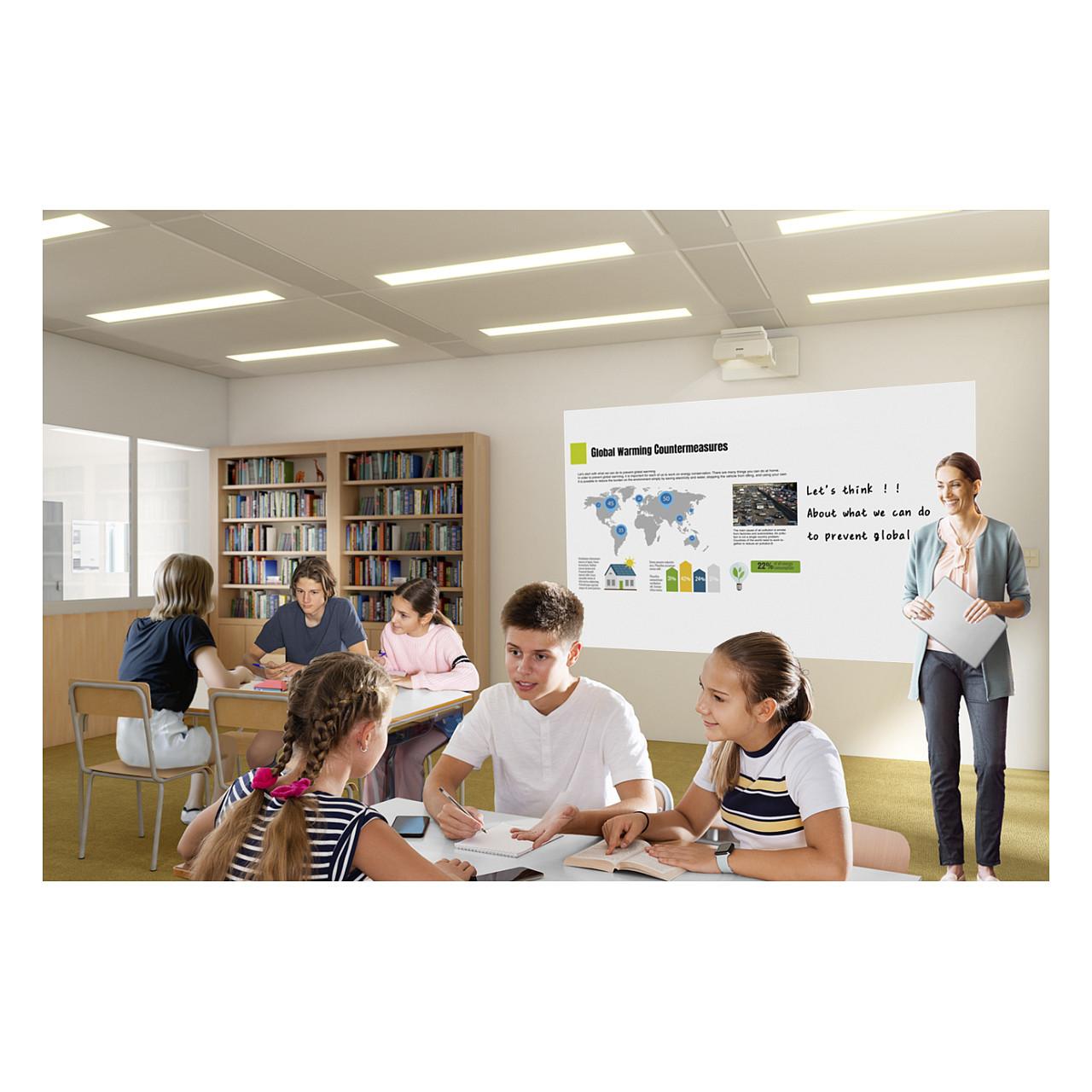 Projektor Epson EB-770F, Full HD, Laser, 4100 Lumen, 3LCD, Ultra Short Throw, 3x HDMI, Wi-Fi, Miracast – Bardhë - 10