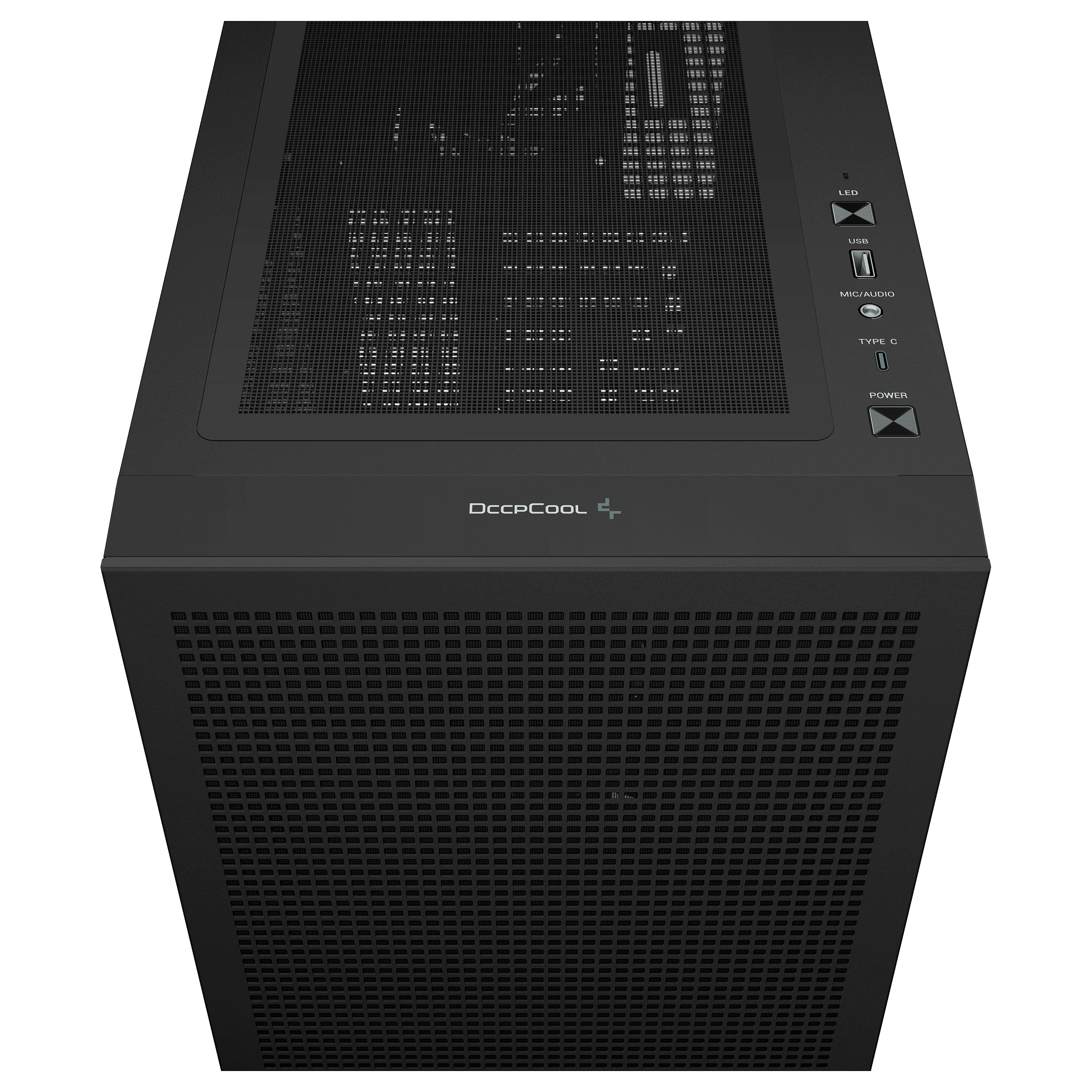 Kasë PC DeepCool CH560 DIGITAL / Mid Tower / E-ATX / 3x 140mm + 1x 120mm ARGB Fan / Tempered Glass / Mesh / 360mm Radiator / Digital Display - Zezë - 9