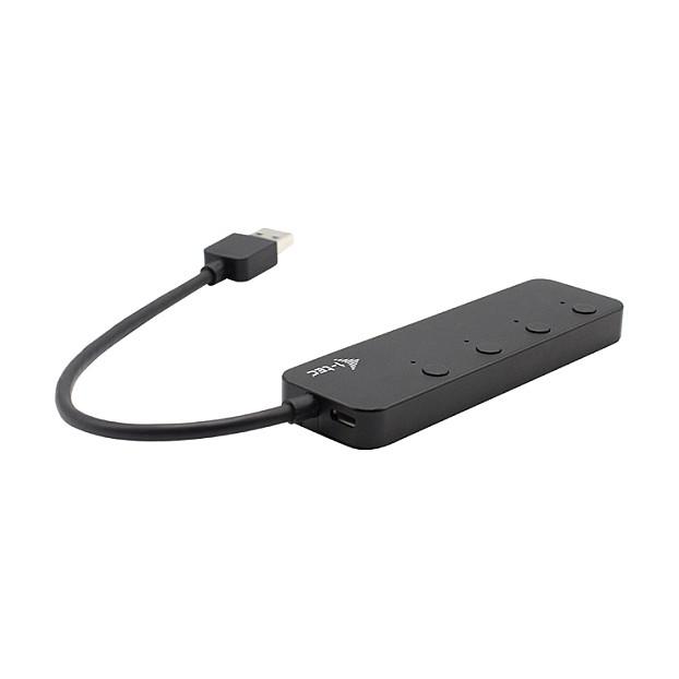 Hub USB i-tec U3CHARGEHUB4, USB-A, 4x USB-A, USB 3.2 Gen 1, 5Gbps, Karikim BC 1.2 - Zezë - 3