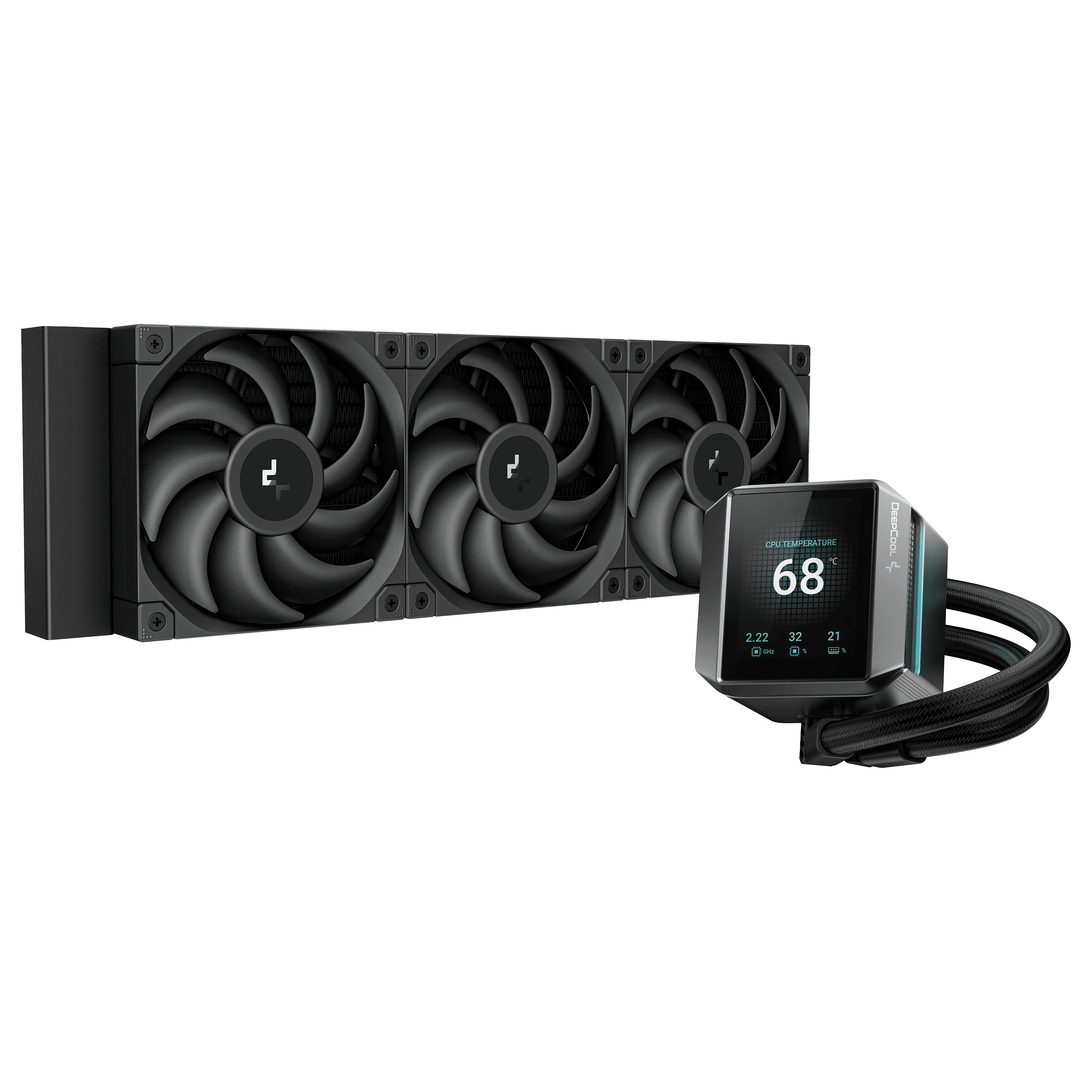 Ftohës për Procesor DeepCool MYSTIQUE 360 / 360mm / AIO / LCD – Zezë