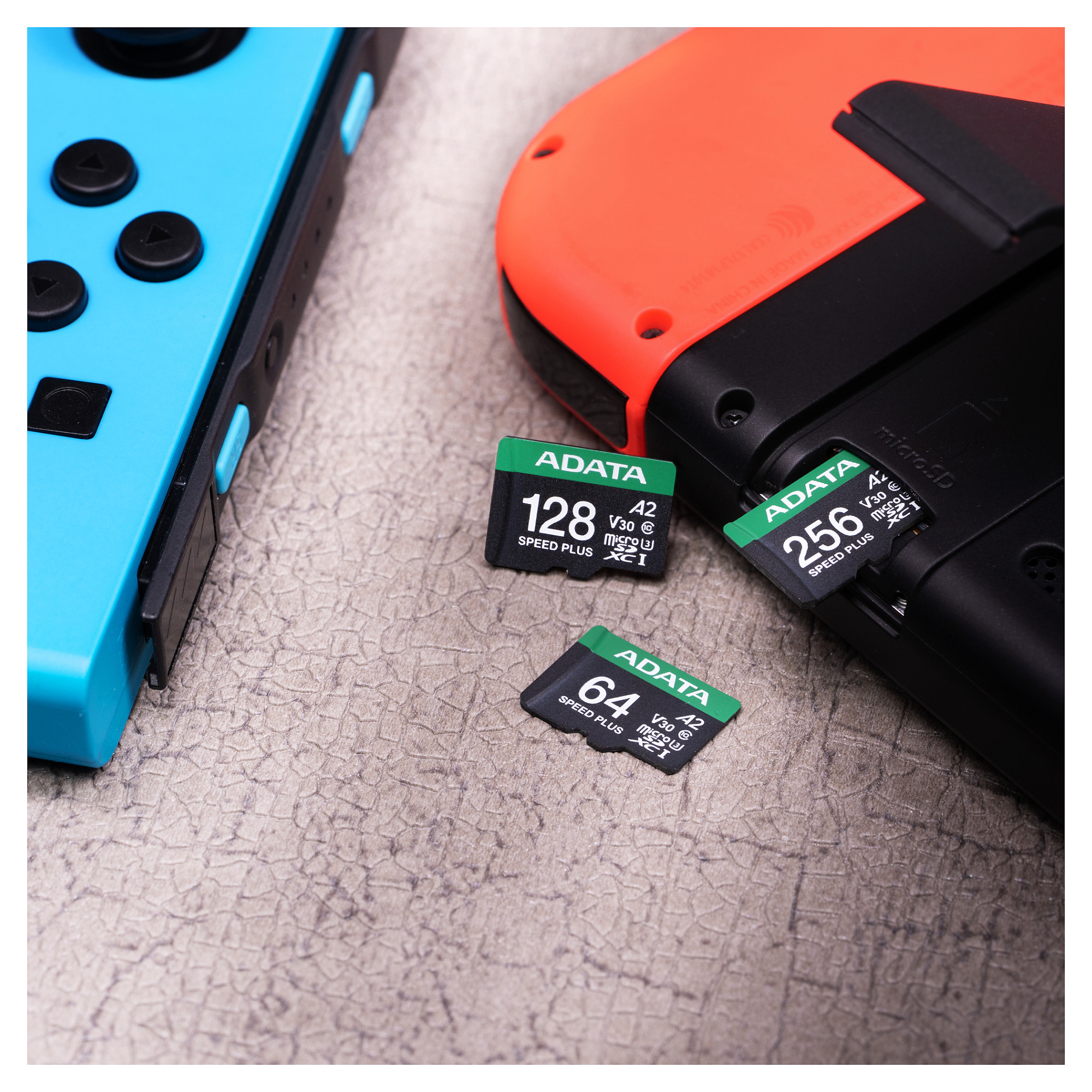 Kartë Memorie SD ADATA Speed Plus / UD512GUI3V30A2SP-RA1 / 512GB / microSDXC / UHS-I U3 / Class 10 / V30 / A2 / 180MB/s / 160MB/s - Zezë/Gjelbër - 7