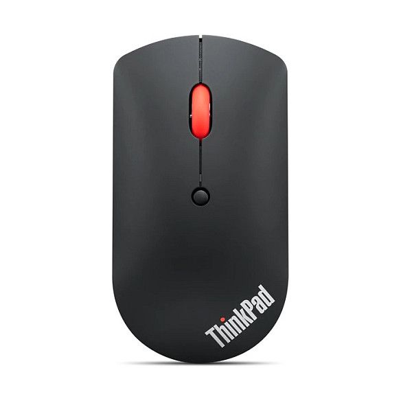 Maus Lenovo ThinkPad Bluetooth Silent – Wireless Bluetooth 5.0, 2400 DPI, 3 Butona, Sensor Optik, Ambidextrous, e zezë