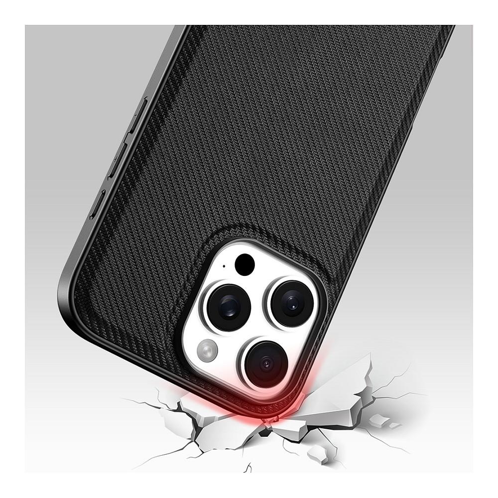 Case për Telefon nevox StyleShell NYLO / iPhone 16 Pro 6.3" / Polikarbonat + TPU + Najlon / Rezistente ndaj Goditjeve dhe Gërvishtjeve - Zezë - 5