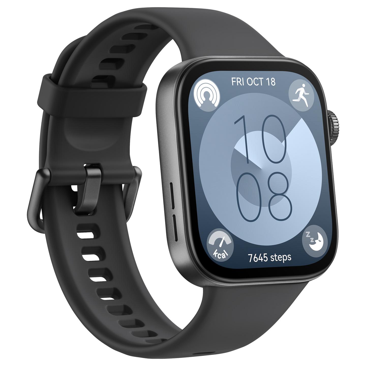 Orë e Mençur Huawei WATCH Fit 3 / AMOLED 1.82" / GPS / Bluetooth/ Sportive / Monitorim Shëndeti - E Zezë - 2