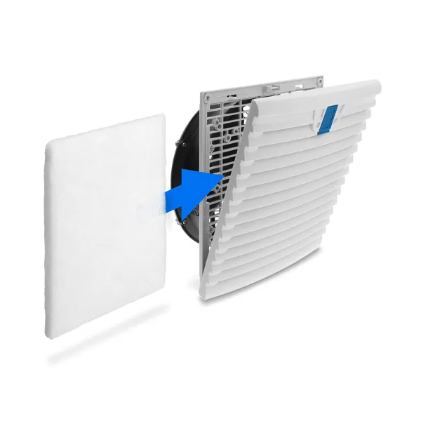 Ftohës për Kasë DeLOCK Axiallüfter / 204mm / 230V AC / 2500 RPM / 240 m³/h / Me Filter – Zezë/Blu/Bardhë - 4