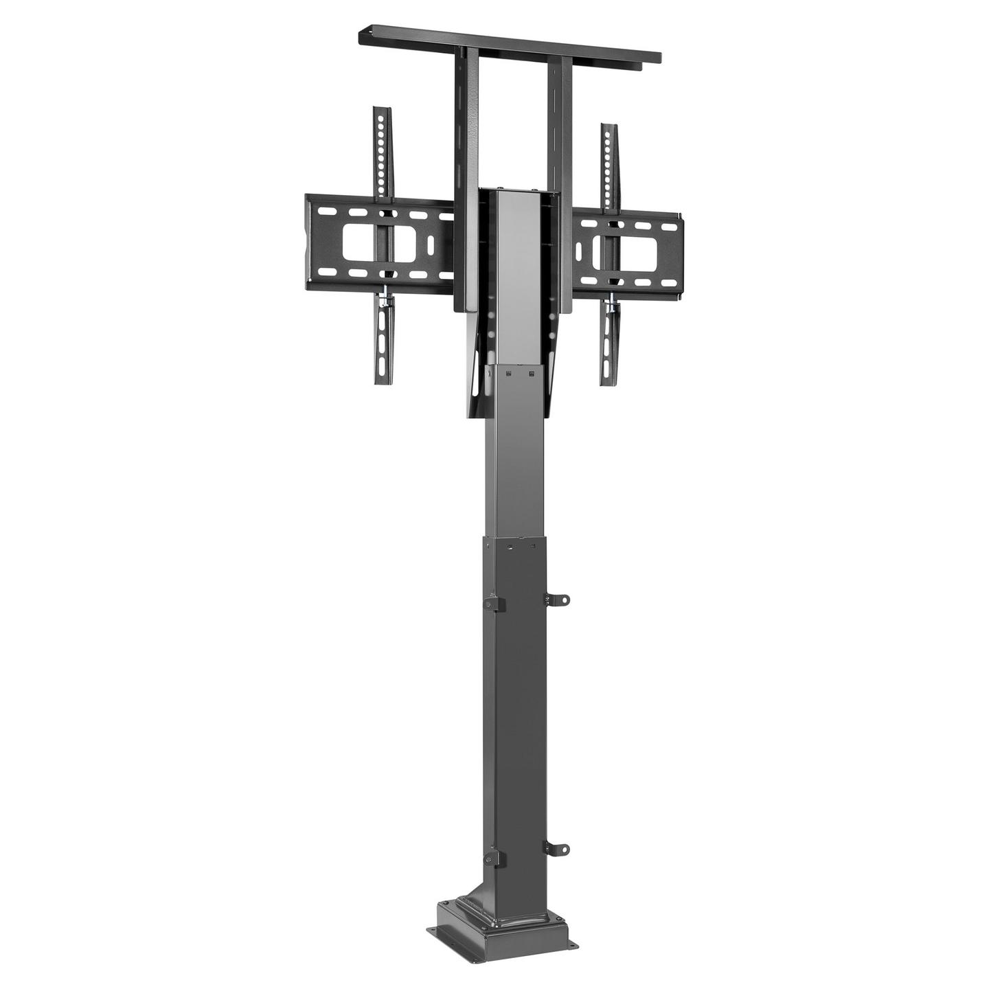 Mbajtëse për TV Equip 650606 , 37–65" , deri 50kg , për dysheme , lartësi elektrike e rregullueshme , me telekomandë , VESA 200x200–600x400 - Zezë - 2