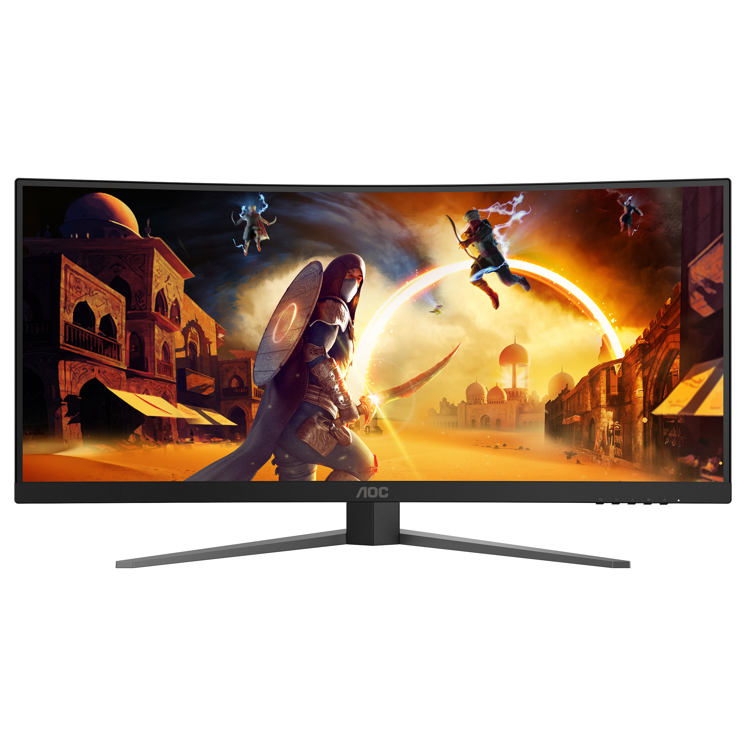Monitor Gaming AOC CU34G4Z / 34" / WQHD Fast VA LCD Curved / 240Hz / 1ms / HDMI+DP+USB - Zezë - 4