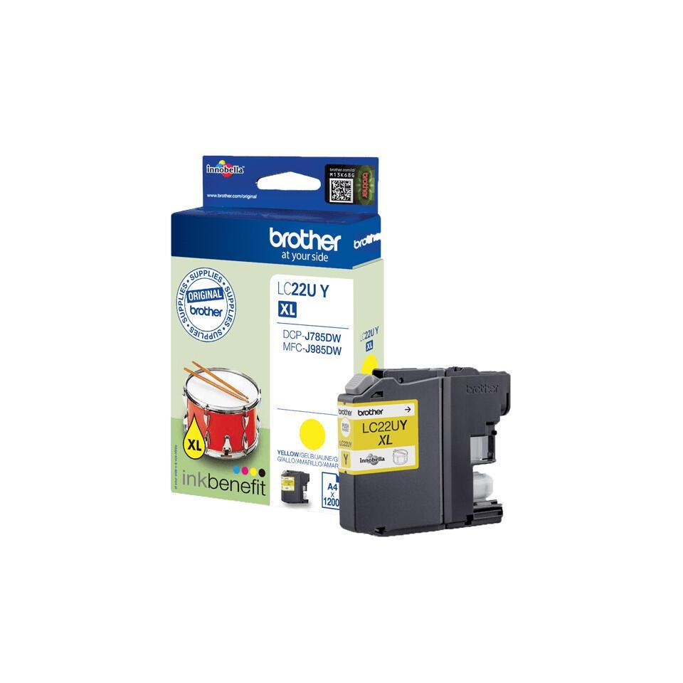 INK Brother LC-22UY / 1200 faqe / XL - Verdhë - 3
