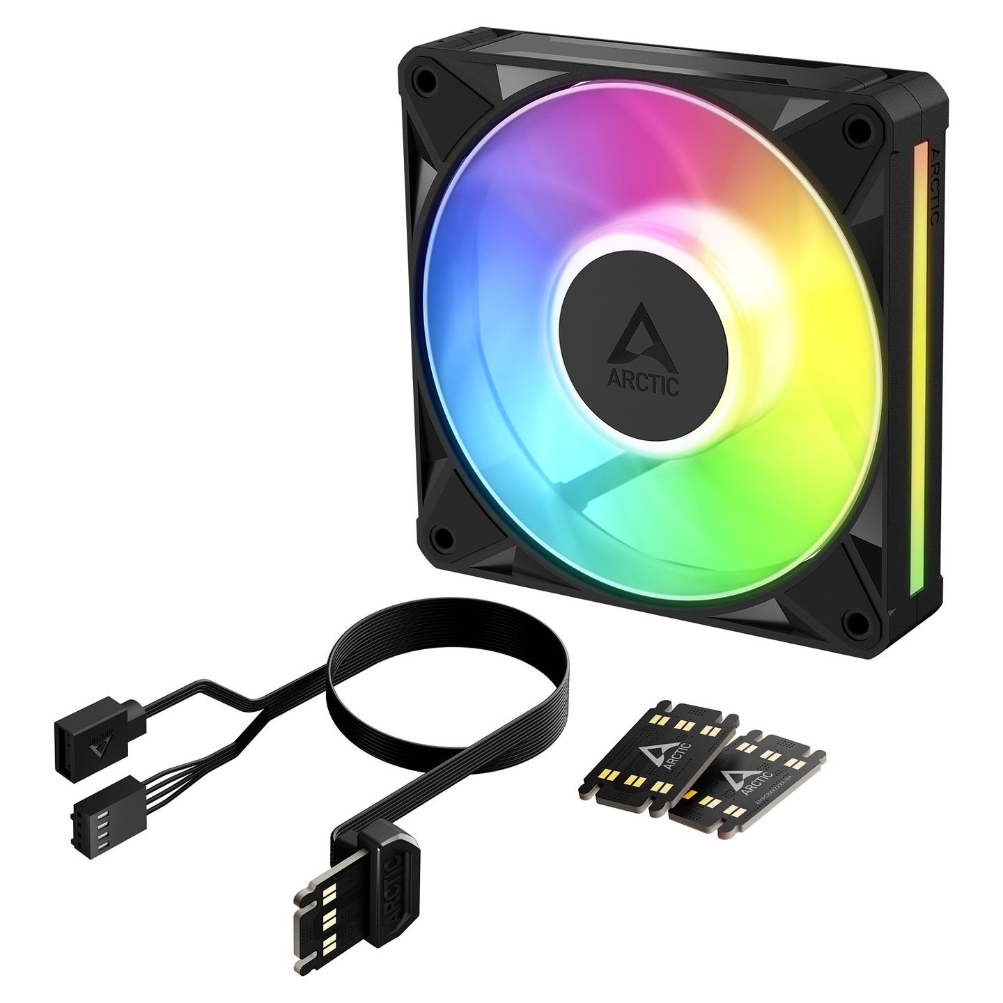 Ftohës për Kasë ARCTIC BioniX P12 A-RGB, 120mm, PWM, 3000 RPM, 76 CFM, A-RGB - Zezë - 7