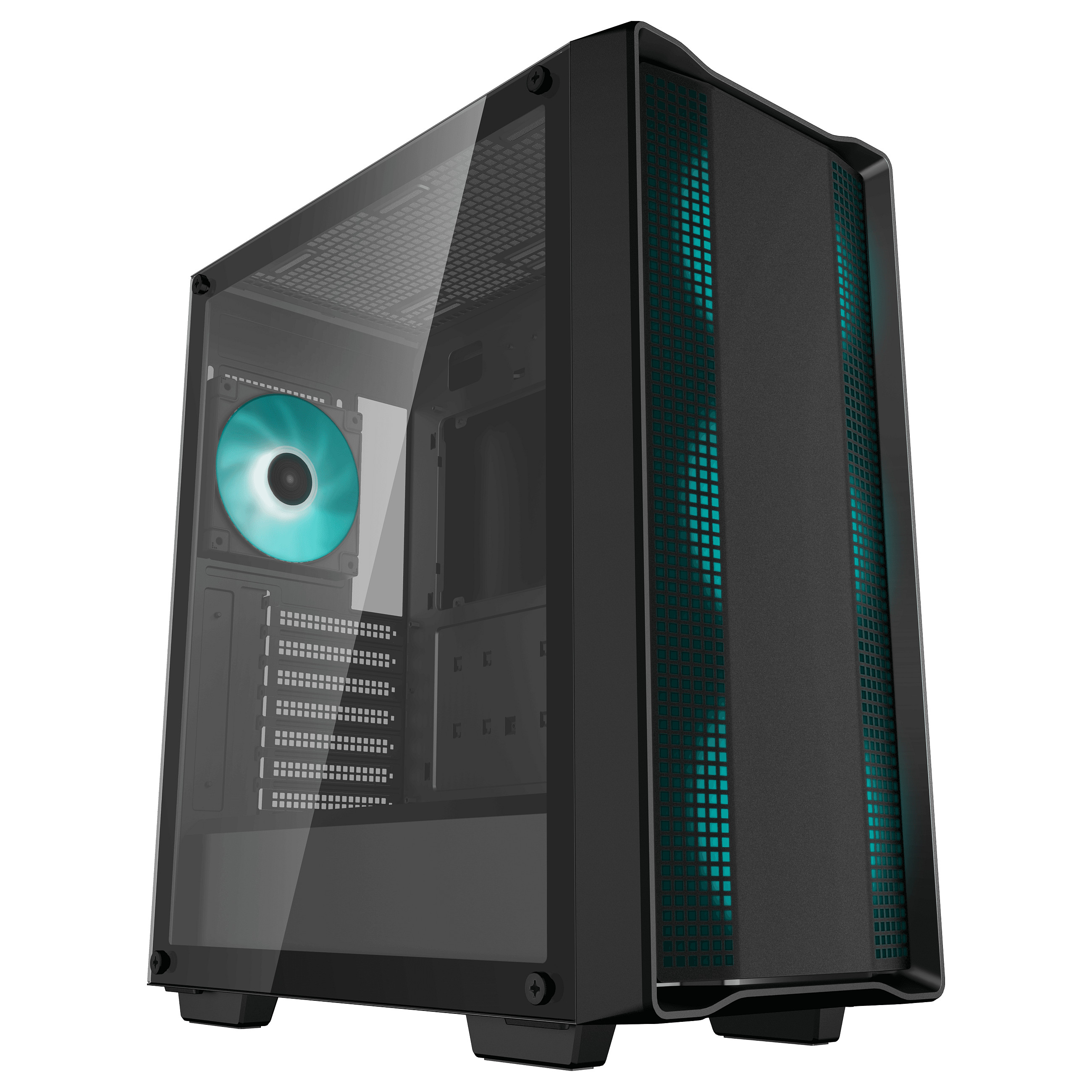 Kasë PC DeepCool CC560 V2 / Midi Tower / ATX / 3x 120mm + 1x 120mm LED Fan / Tempered Glass - Zezë