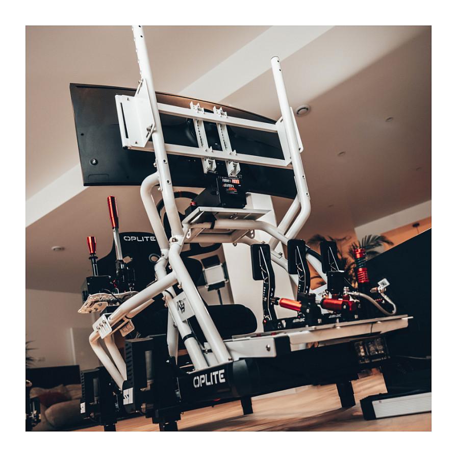 Mbajtëse për Monitor OPLITE R8 Single Monitor Mount / 100738 / OP-R8-SMMW / VESA / Deri 30 kg / Për R8 FURY / Çelik – Bardhë - 7