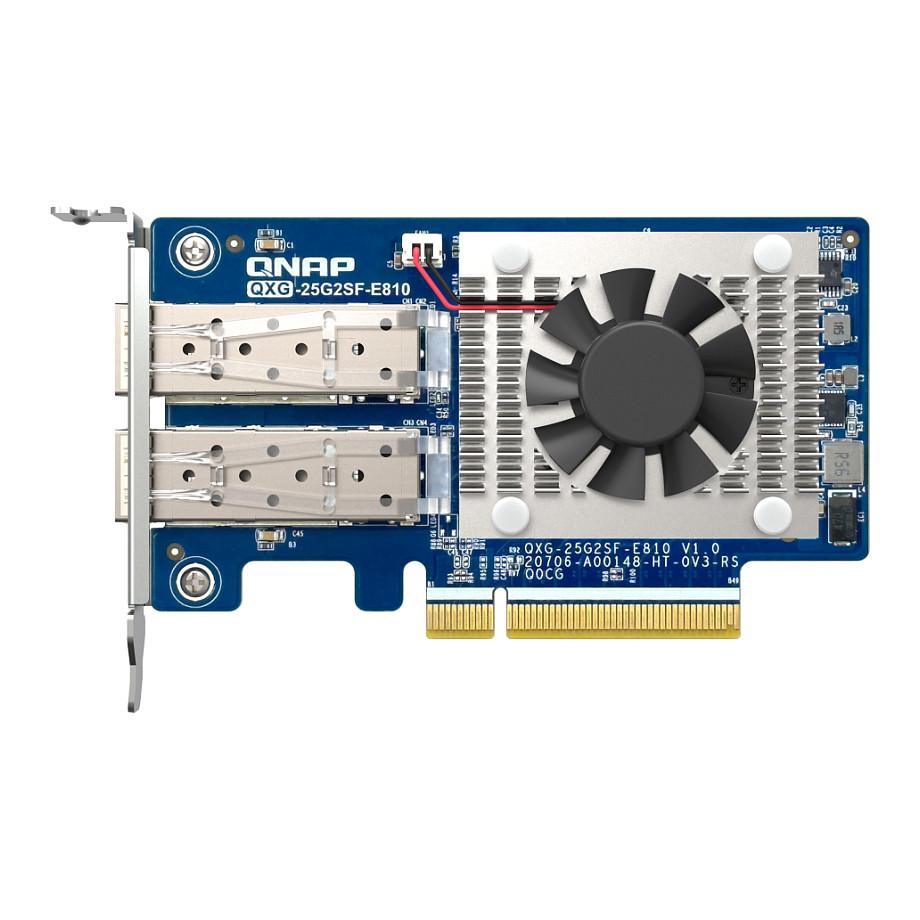 Karta të Rrjetit QNAP QXG-25G2SF-E810, PCI Express 4.0 x8, 2x 25 Gigabit SFP28, 10/25Gbps, Intel E810-XXVAM2, Low Profile + Full Height - Blu - 3