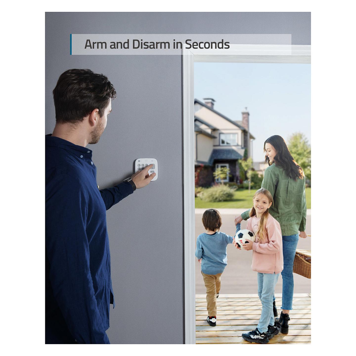 Sistem Alarmi i Mençur eufy T8990321, 5-Pjesësh, Wi-Fi, RF Wireless, GSM, SMS, Sensorë Dyer/Dritare, Sirenë - Bardhë - 20