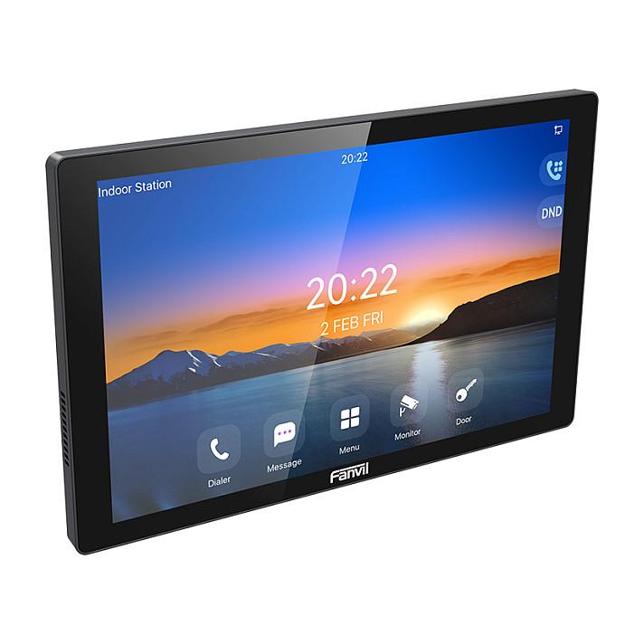 Stacion i Brendshëm Video VoIP Fanvil i506W, SIP, 6 Linja, 10.1", Touchscreen, 1280x800, Wi-Fi, Fast Ethernet, PoE - Zezë - 2