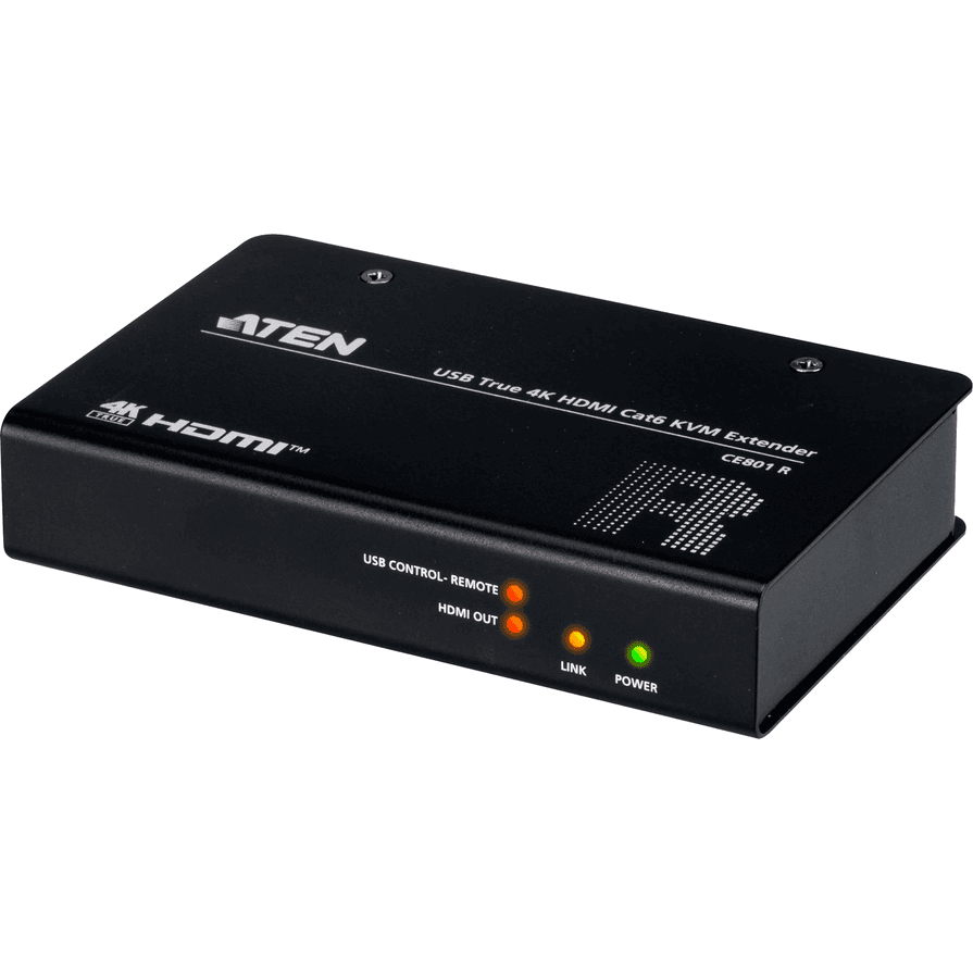Extender KVM ATEN CE801, HDMI 4K 60Hz, USB, RS-232, Cat.6, deri në 70m - Zezë - 4