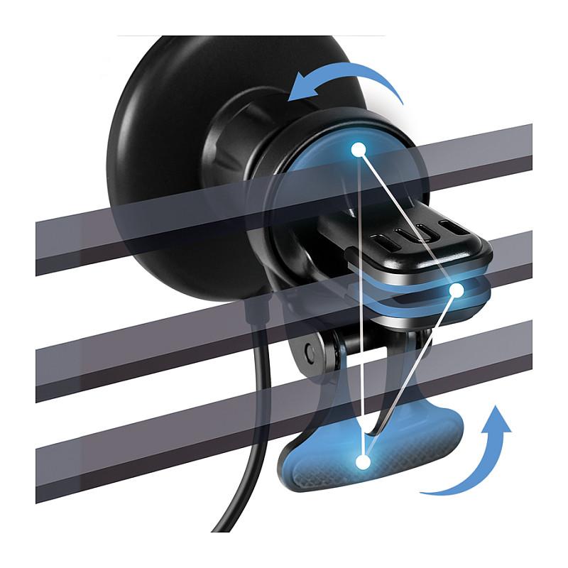 Adapter telefoni për veturë LogiLink PA0333 / Wireless Charging / Magnetic / 360° / 15W / Round – Zezë - 6