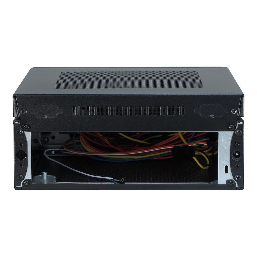Kasë Inter-Tech ITX-603, Mini-ITX, Mini-Tower, 2x 2.5", Slim-DVD, Furnizim 60W - Zezë - 4