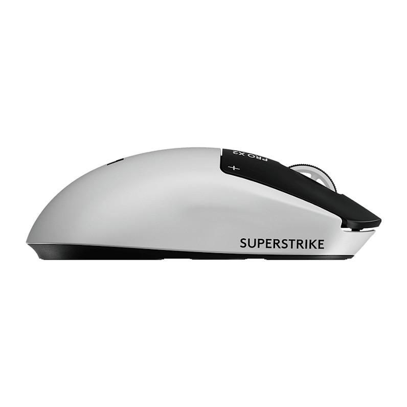 Maus Gaming Logitech G PRO X2 SUPERSTRIKE, HERO 2, 44000 DPI, 8000Hz, 5 Butona , Wireless 2.4GHz - Bardhë/Zezë - 5