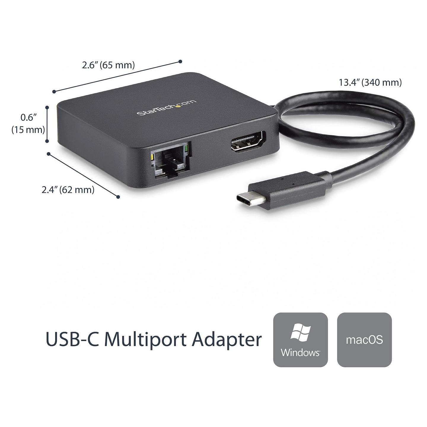Docking Station StarTech.com DKT30CHD, HDMI 4K, Gigabit Ethernet, USB-A, USB-C - Zezë - 2