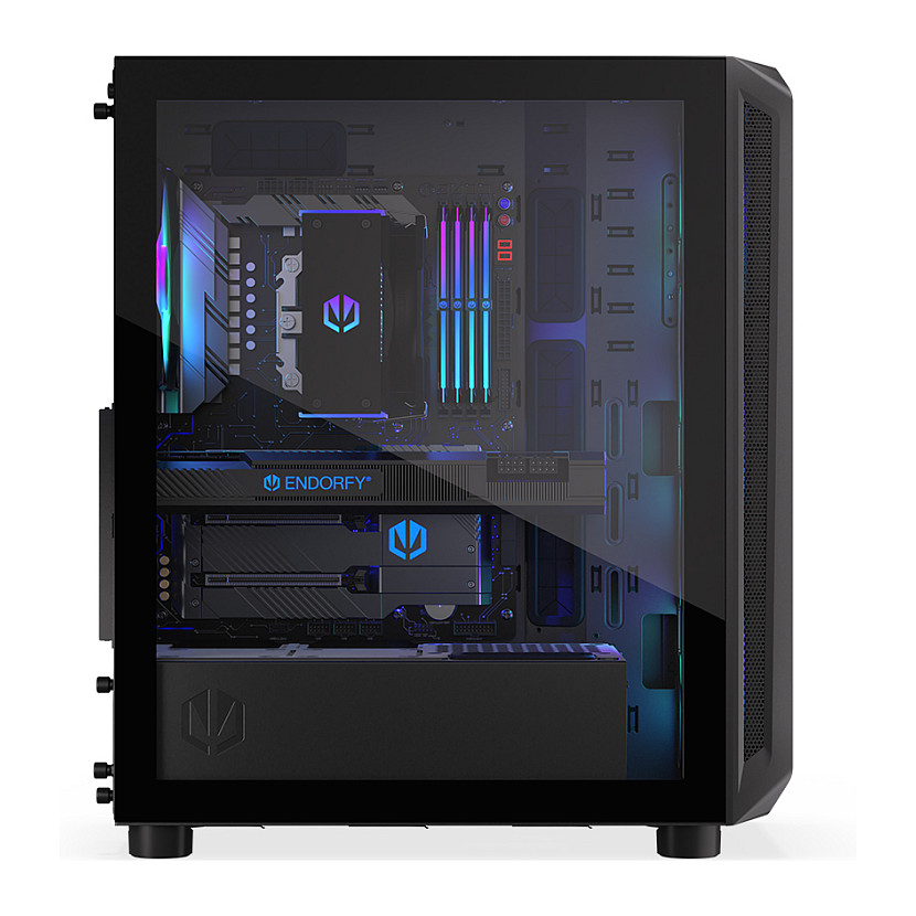 Kasë PC ENDORFY Arx 500 ARGB / ATX / ITX / Micro ATX / 4x 140mm ARGB Fan / SSD 2.5" / HDD 2.5"/3.5" - Zezë - 10