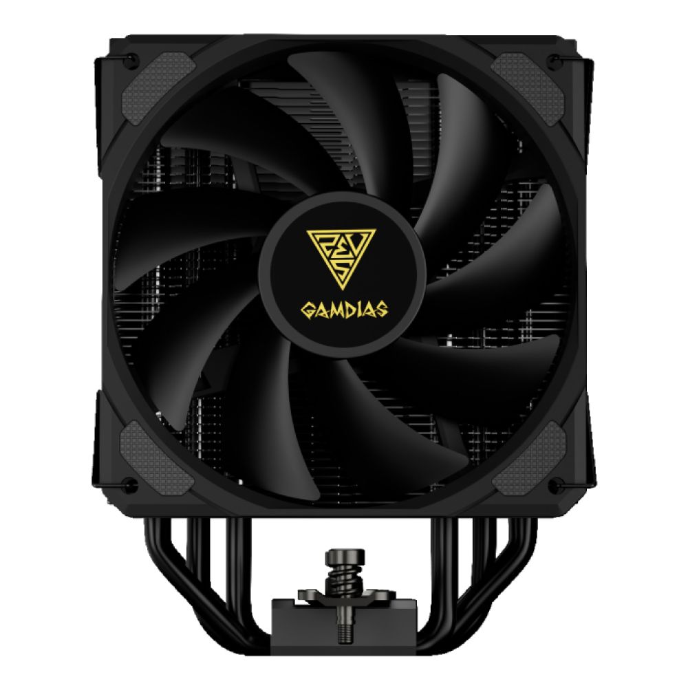Ftohës për Procesor Gamdias BOREAS M2-51D / 120mm / 5 Heat Pipes / ARGB / Ekran Dixhital / PWM - Zezë