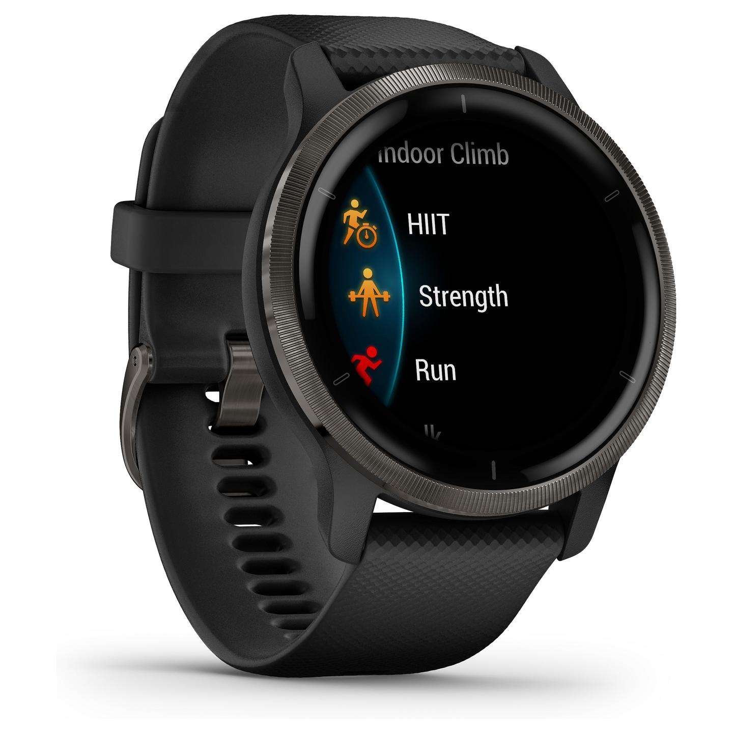 Orë e mençur Garmin Venu 2 / 45mm / AMOLED / GPS / Bluetooth / Wi-Fi - Zezë/Slate - 51