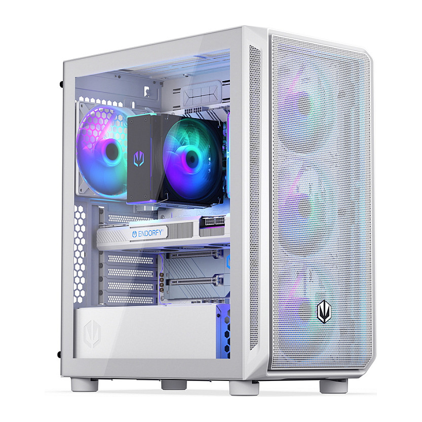 Kasë PC ENDORFY Arx 500 ARGB White / Mid Tower / ATX / 3x 140mm Front + 1x 140mm Rear Fan / ARGB / Mesh - Bardhë - 5