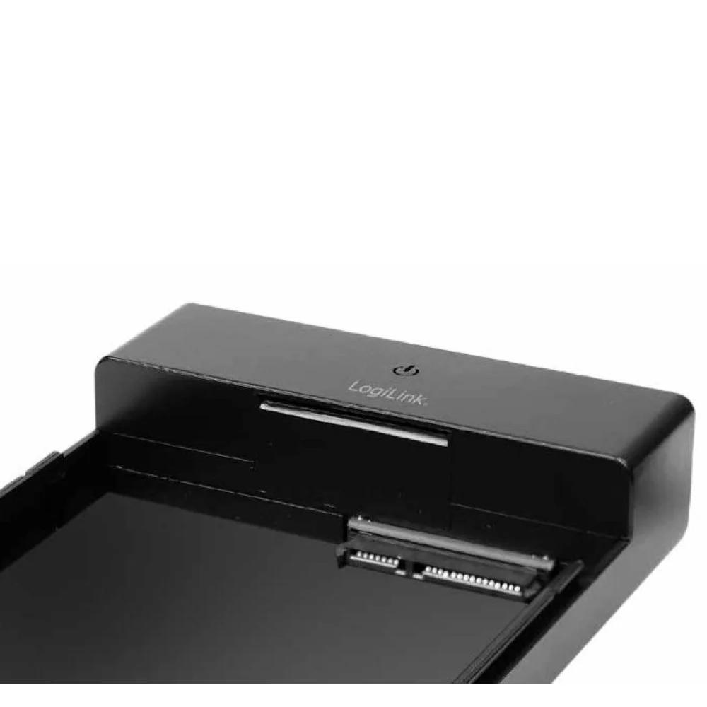 KĂ«llĂ«f pĂ«r Disqe LogiLink I-CASE USBC-235, 2.5"/3.5" SATA HDD/SSD, USB-C 3.2 Gen 1, deri nĂ« 5Gbps, pa vida â ZezĂ« - 2