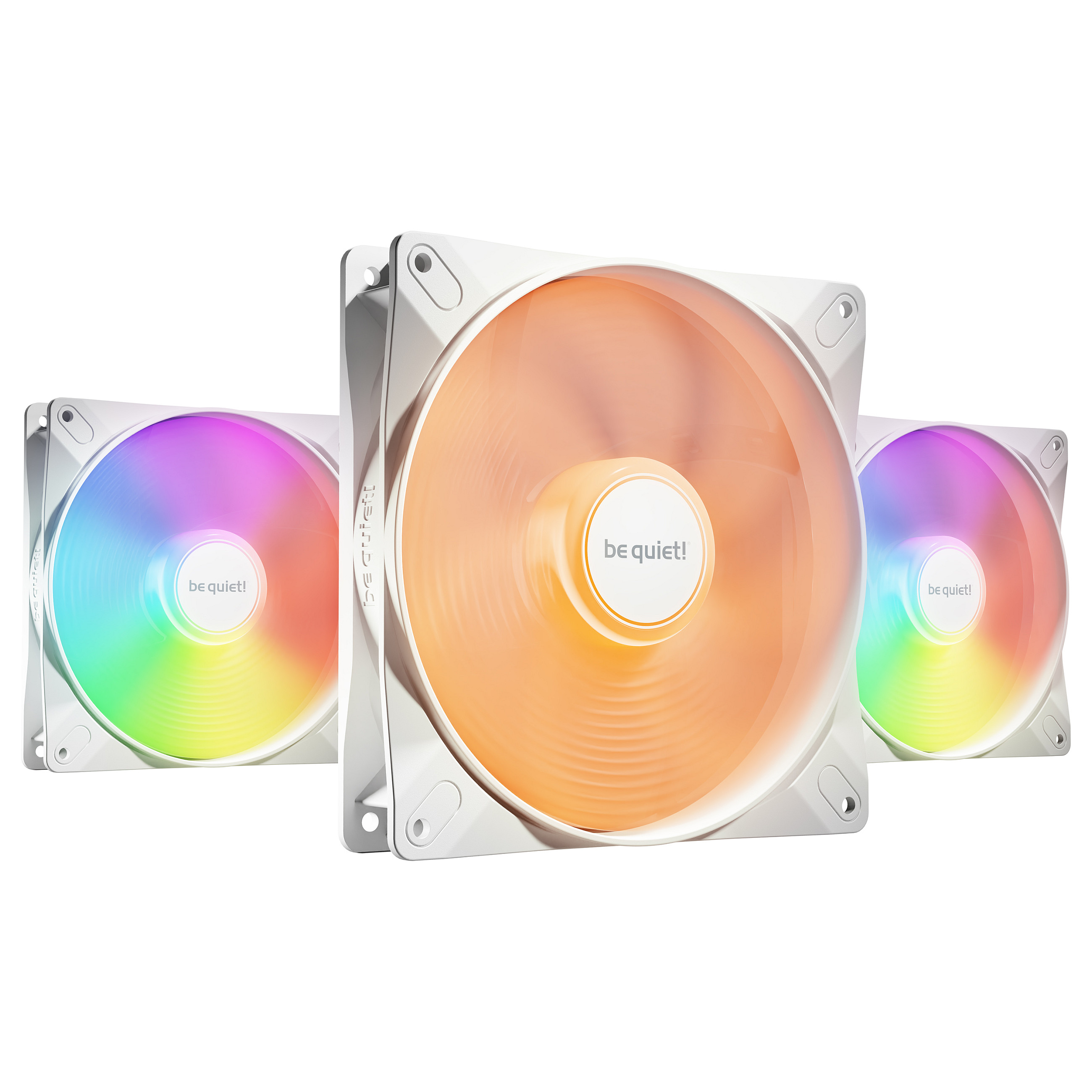 Ftohës për Kasë be quiet! Light Wings LX / ARGB / 140mm / 1200 RPM / PWM / 3-Pack – Bardhë