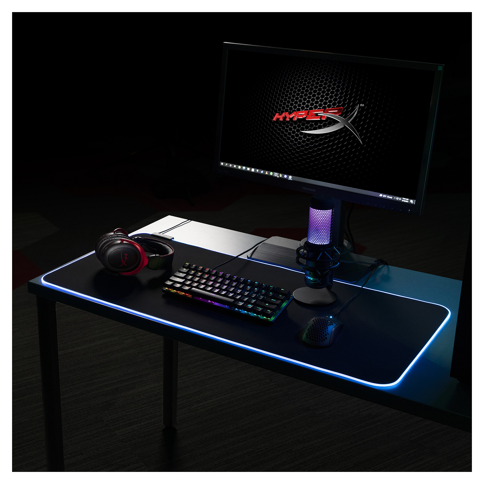 Mauspad Gaming HyperX Pulsefire Mat XL HMPM1-XL / Sipërfaqe e Optimizuar / Anti-shqyerje / Anti-rrëshqitëse / 900 × 420 × 3 mm - Zezë - 8
