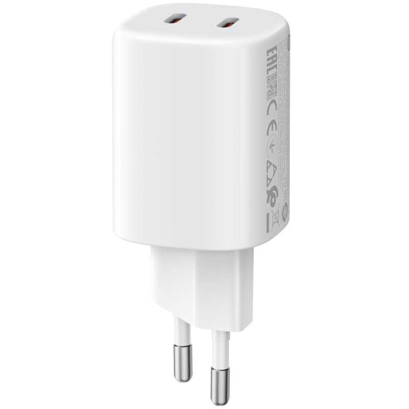 Adapter Xiaomi / USB-C 2-Port / 45W / Nano Turbo Charging / PD-PPS - Bardhë